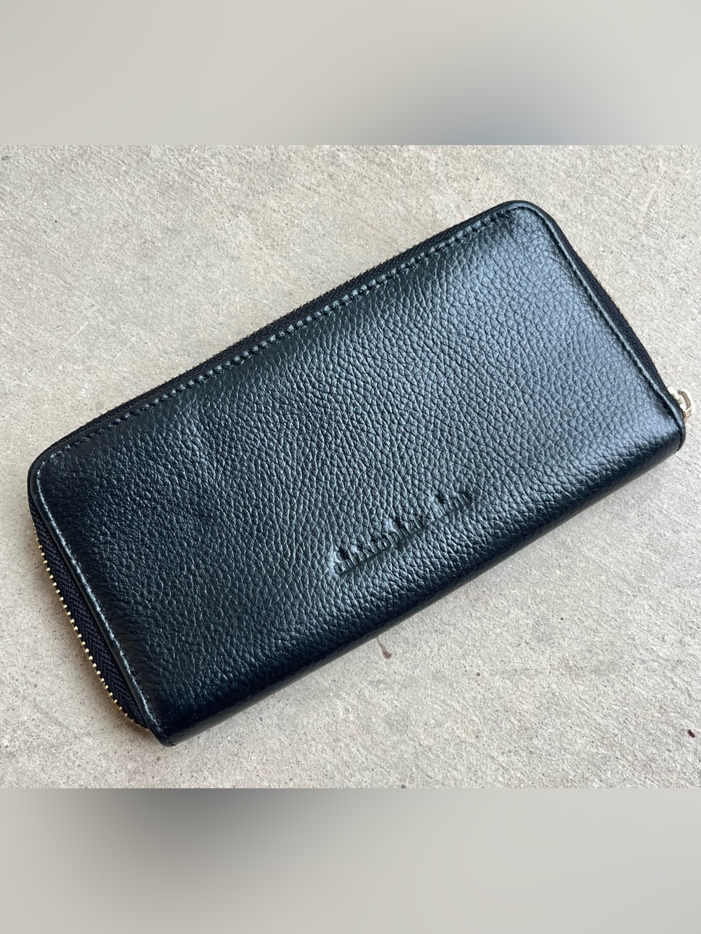 Christopher Kon black leather wallet